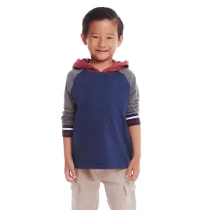 Hooded Colorblock Jersey Tee