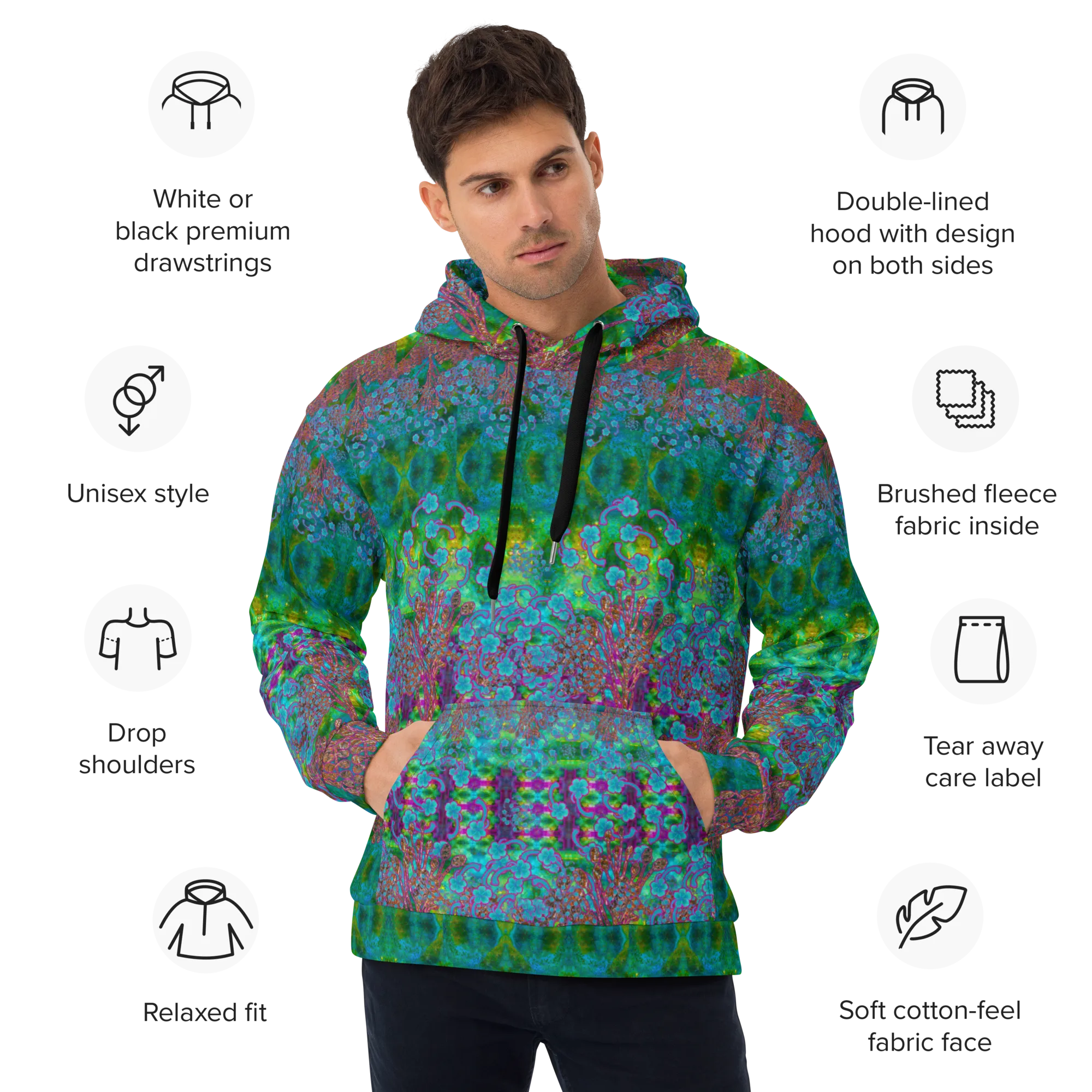 Hoodie (Unisex)(WindSong Flower) RJSTH@Fabric#11 RJSTHw2022 RJS