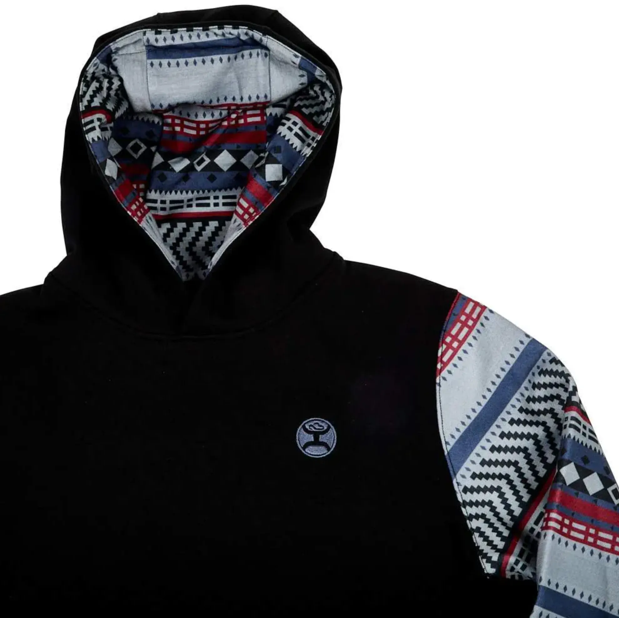 Hooey Men's Acuna Black Hoodie -HH1176BKBL