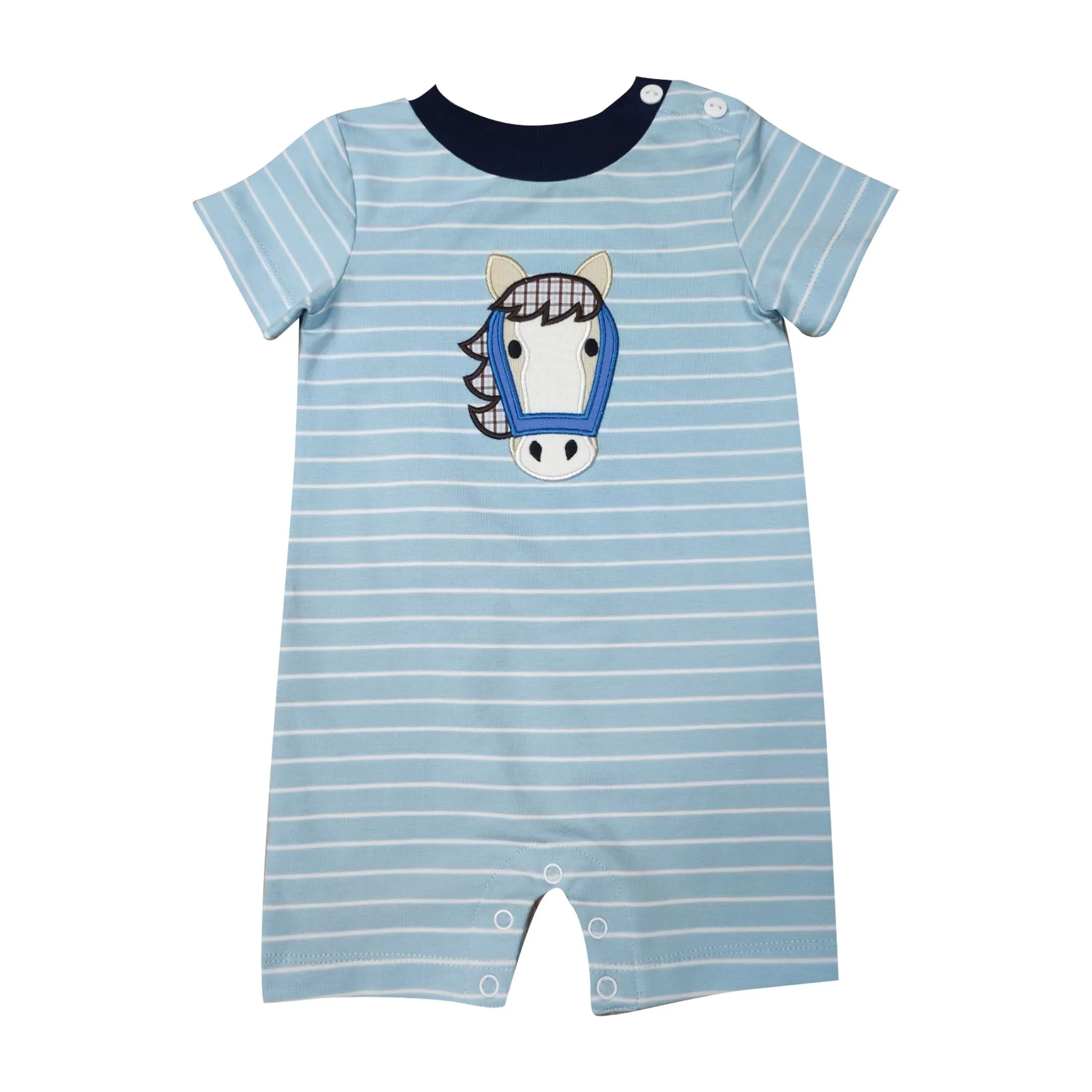 Horse Boy's Romper
