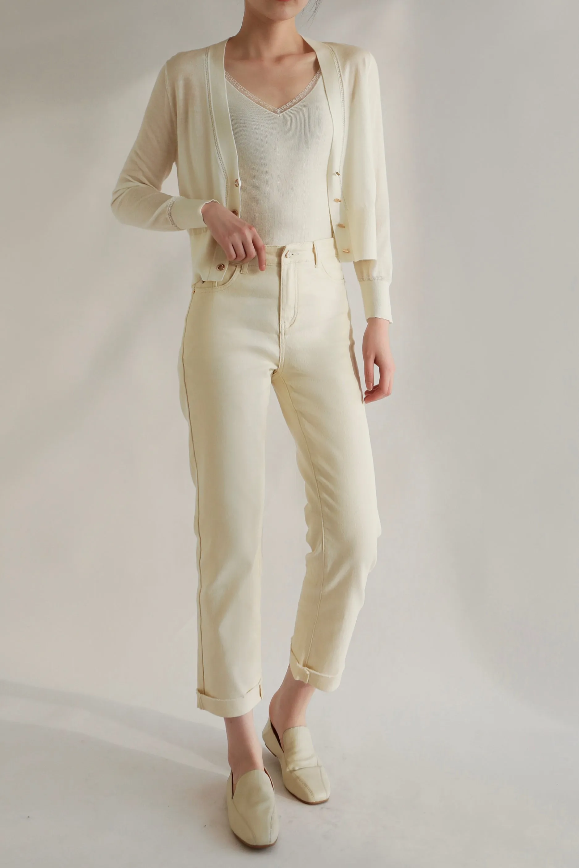 Interlock Wool Blend Cardigan
