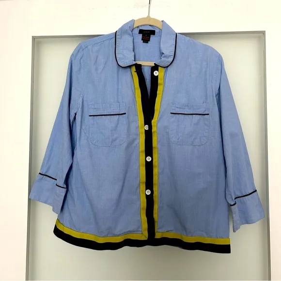 J. Crew intimates blue size small pajamas set