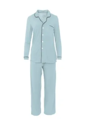 Kickee Pants Long Sleeve Collared Pajama Set