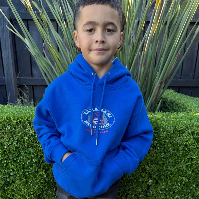 Kids Oval Hood - Royal Blue