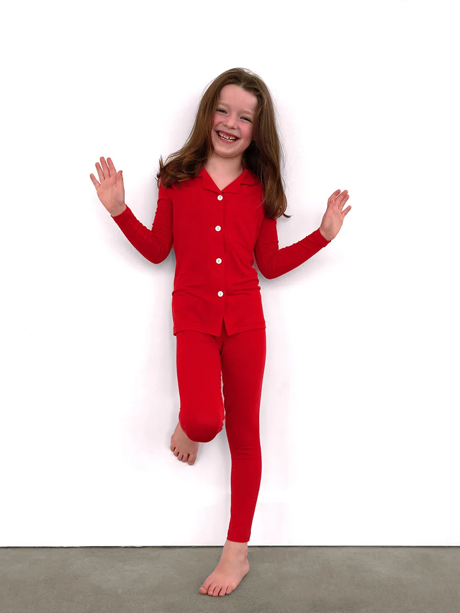 Kid's Red Pajama Set