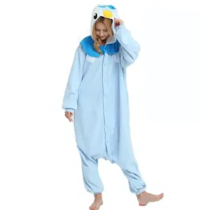 Kigurumi Onesie Men Piplup Cosplay Costume For Halloween Women Jumpsuit Christmas One-Piece Pajama Fleece Anime Full Body Pijama