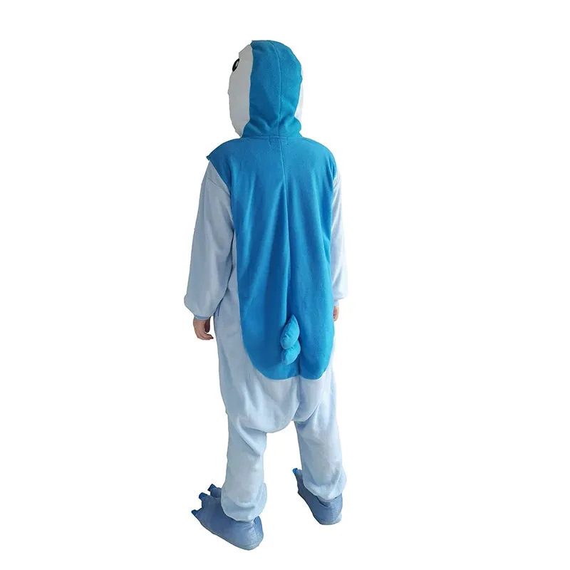 Kigurumi Onesie Men Piplup Cosplay Costume For Halloween Women Jumpsuit Christmas One-Piece Pajama Fleece Anime Full Body Pijama