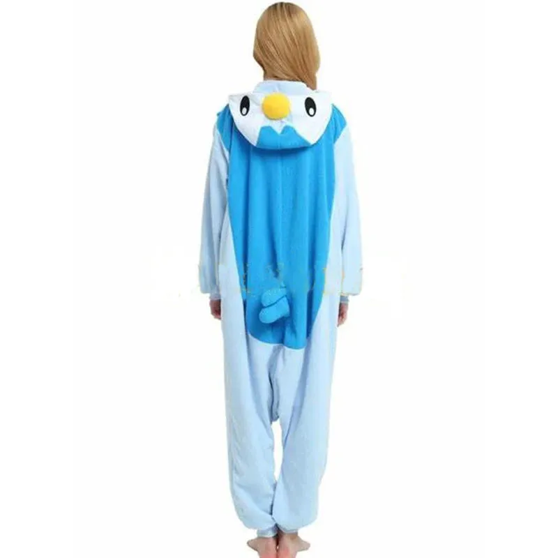 Kigurumi Onesie Men Piplup Cosplay Costume For Halloween Women Jumpsuit Christmas One-Piece Pajama Fleece Anime Full Body Pijama