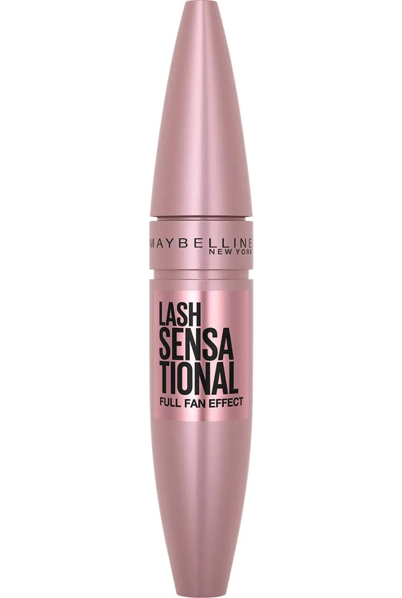 Lash Sensational Washable Mascara, Lengthening and Volumizing for a Full Fan Effect, Blackest Black, 1 Count
