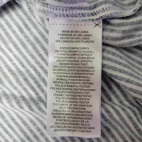 Lauren Ralph Lauren Womens Large Classic Navy Pin Striped Pajamas
