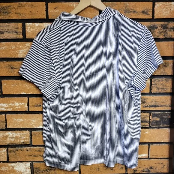 Lauren Ralph Lauren Womens Large Classic Navy Pin Striped Pajamas