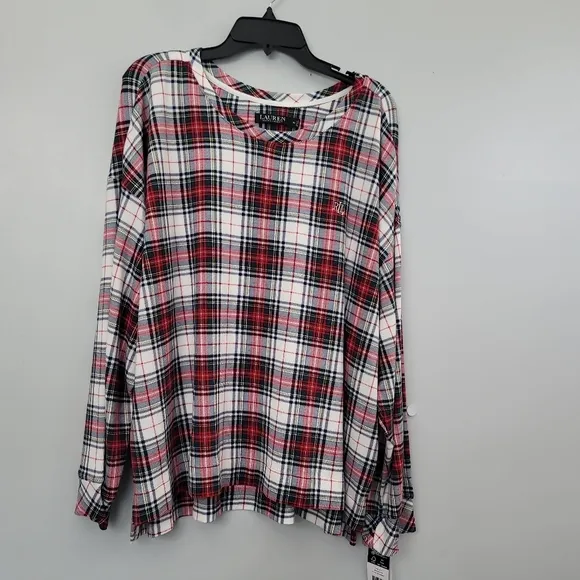 LAUREN Ralph LaurenLong Sleeve Crew Neck Joggers PJ Set