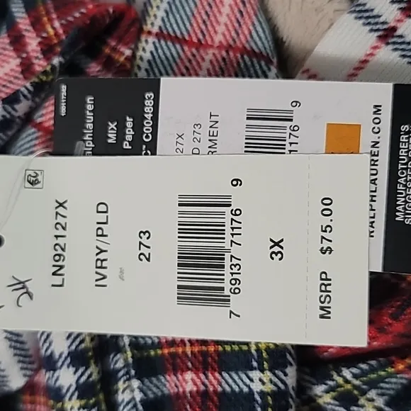 LAUREN Ralph LaurenLong Sleeve Crew Neck Joggers PJ Set