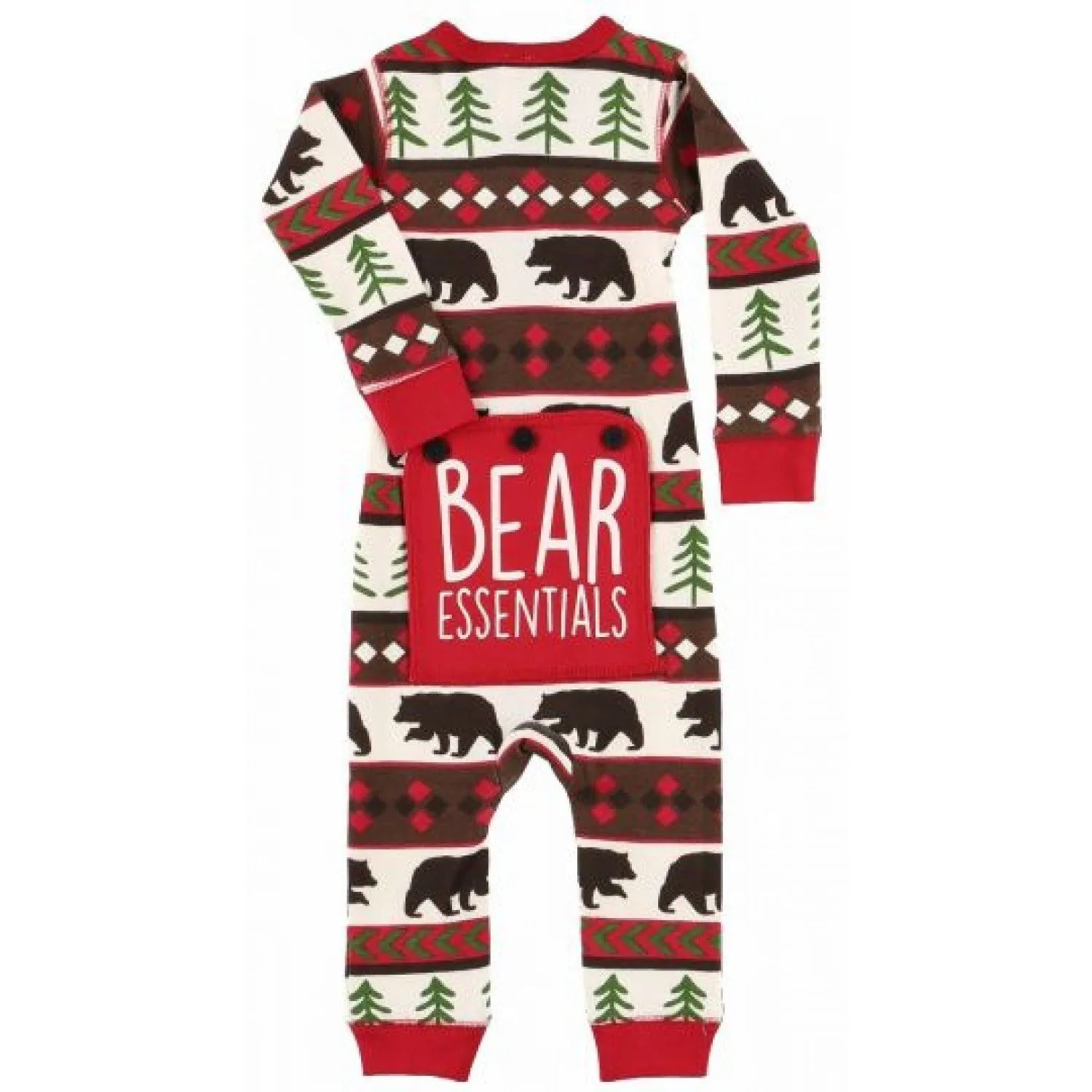 Lazy Ones Bear Essentials Baby Christmas Pajamas : Size 6m to 18m