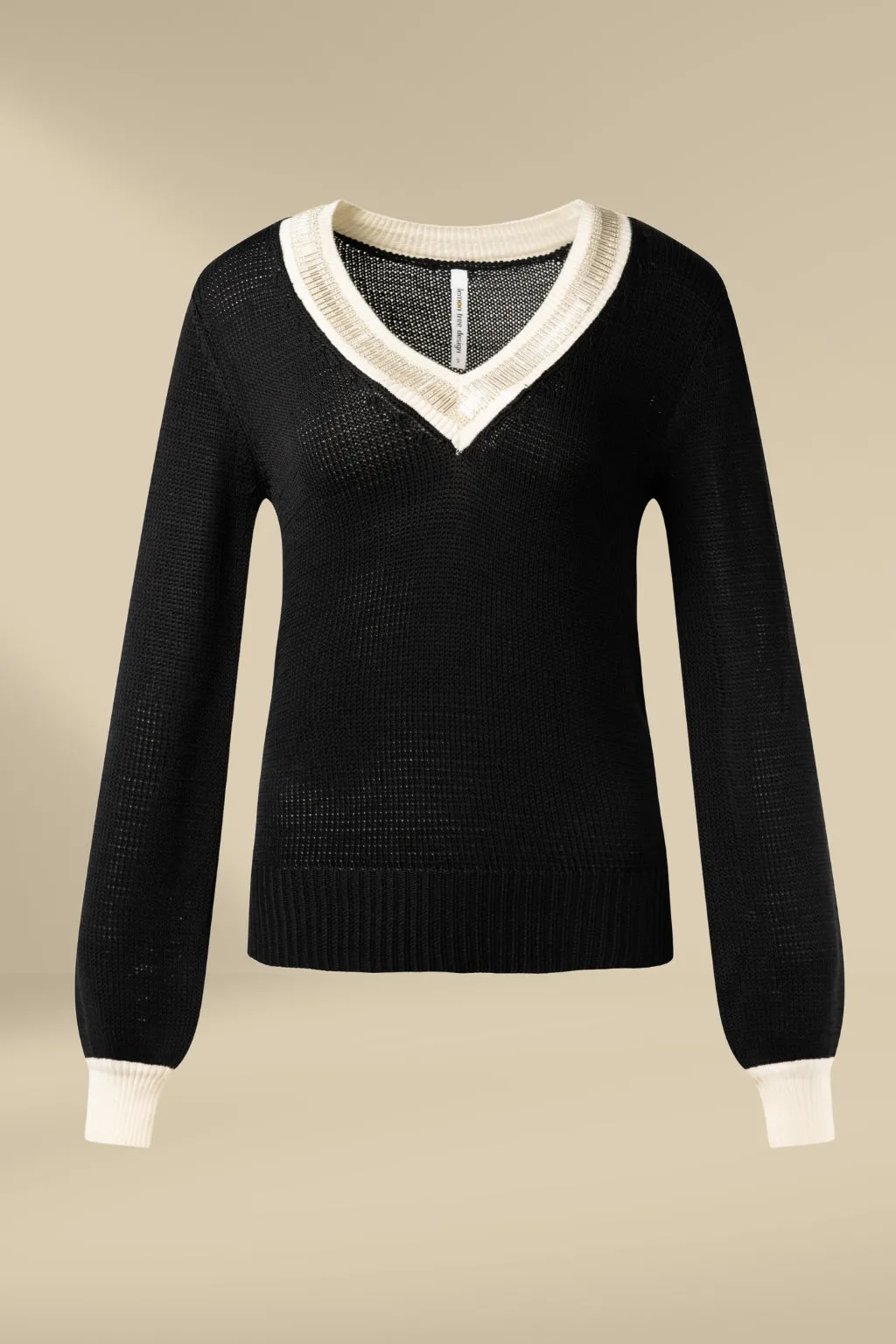 Lemon Tree Angelica Knit Black Cream