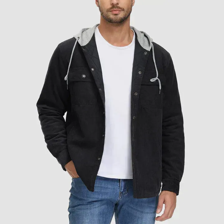 Liam - Lässige Winter-Steppjacke mit Kapuze für Herren