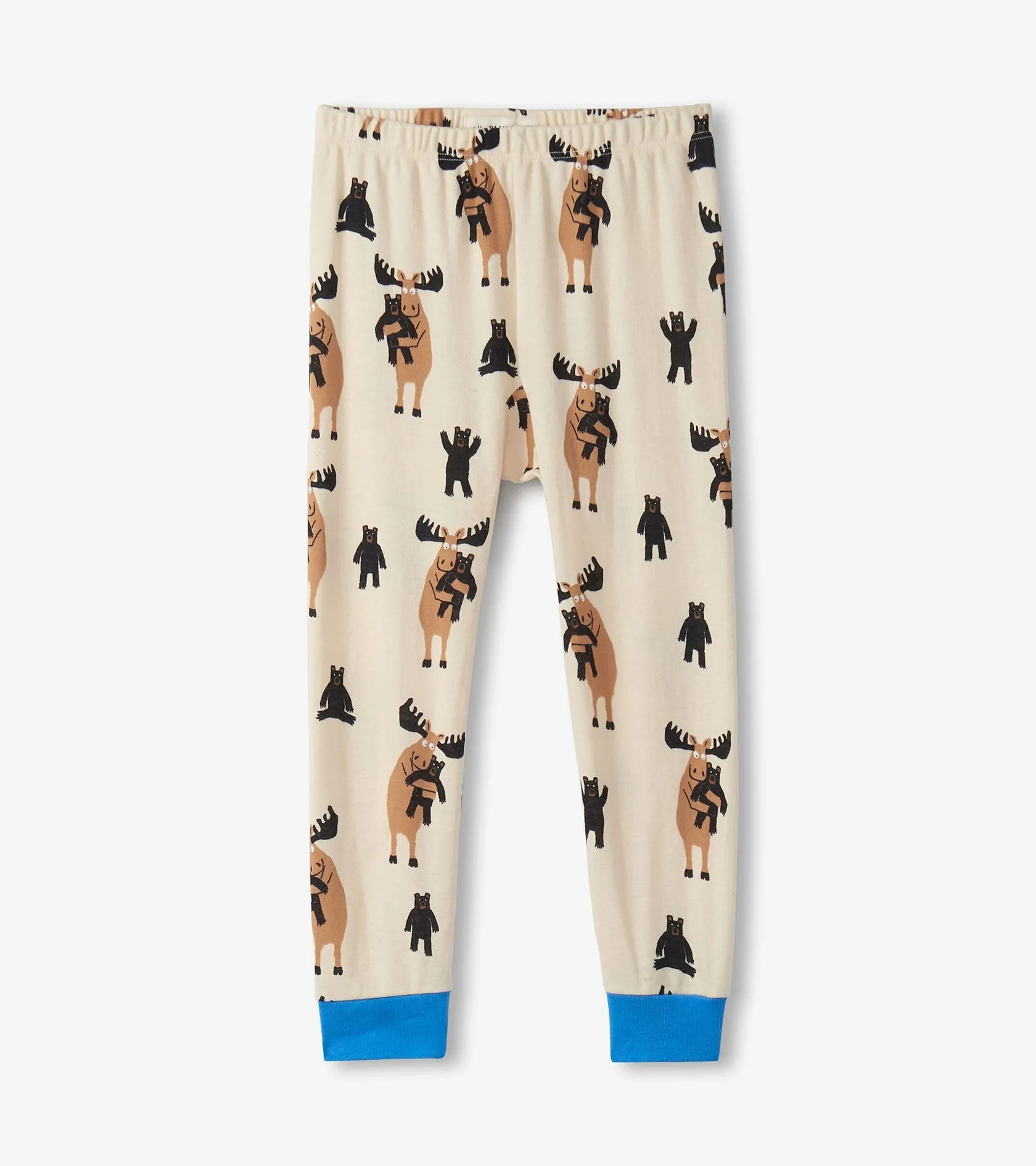 Little Blue House Blue Moose Bear Hug Kids Pajama Set