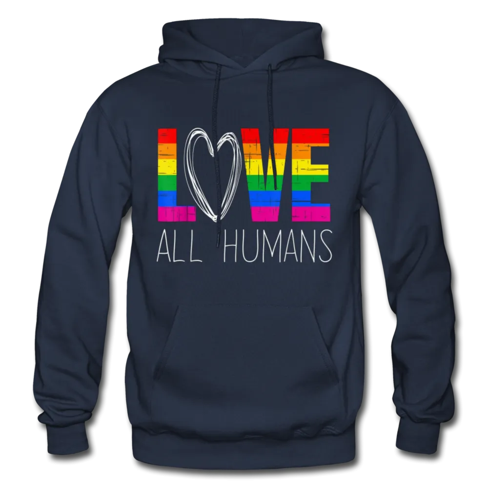 Love All Humans LGBTQ Pride Rainbow Men's/Unisex Premium Adult T-Shirt