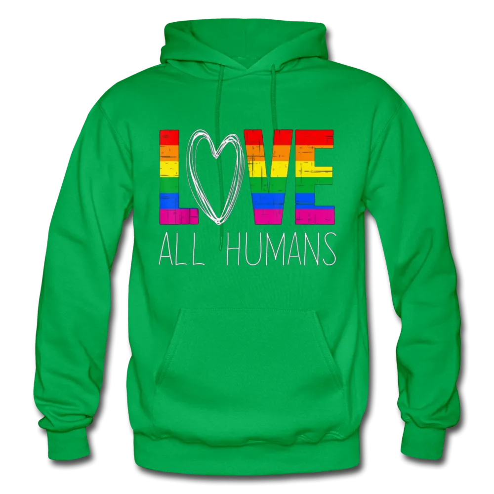 Love All Humans LGBTQ Pride Rainbow Men's/Unisex Premium Adult T-Shirt