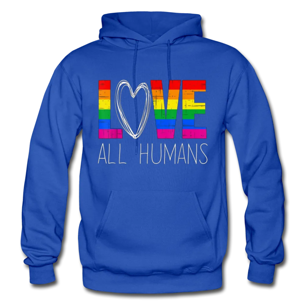 Love All Humans LGBTQ Pride Rainbow Men's/Unisex Premium Adult T-Shirt