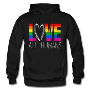 Love All Humans LGBTQ Pride Rainbow Men's/Unisex Premium Adult T-Shirt