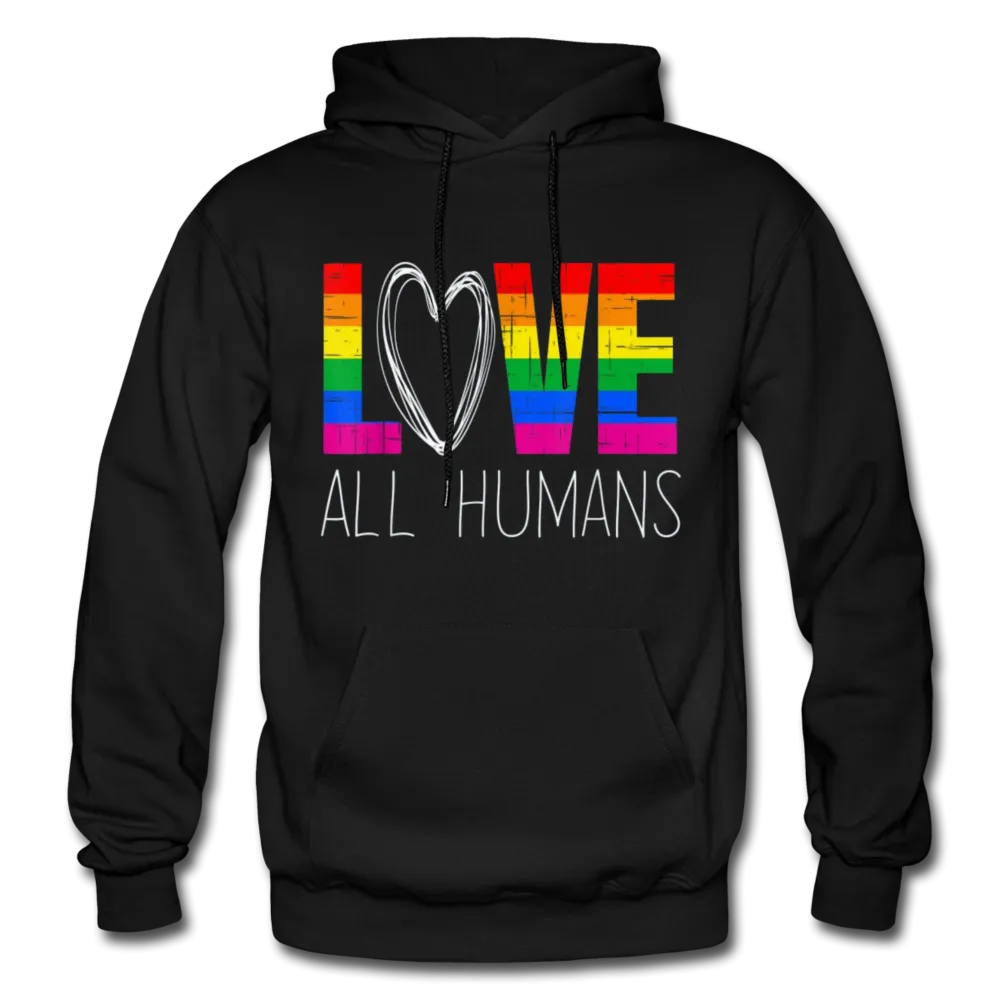 Love All Humans LGBTQ Pride Rainbow Men's/Unisex Premium Adult T-Shirt