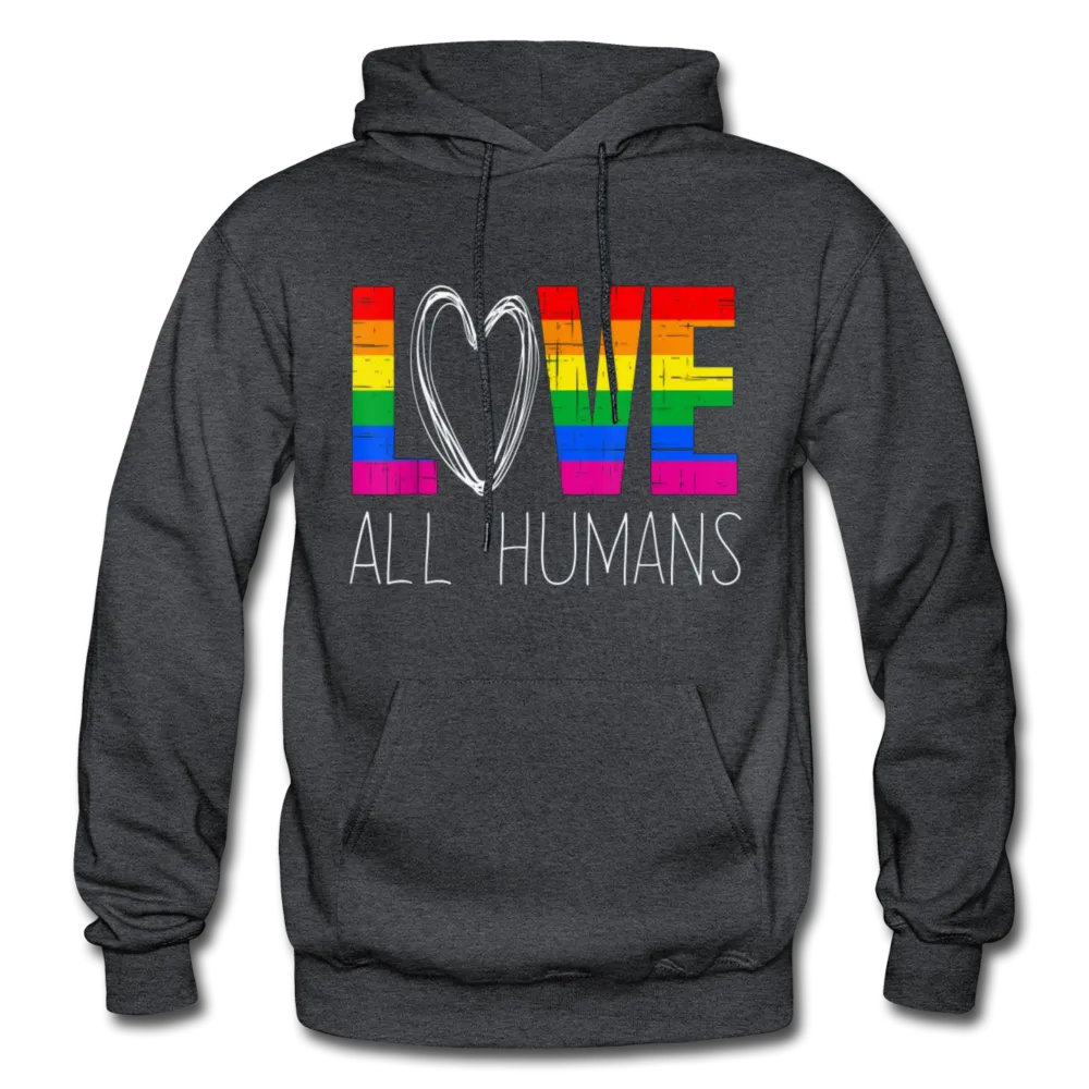 Love All Humans LGBTQ Pride Rainbow Men's/Unisex Premium Adult T-Shirt