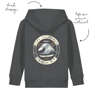 LoveBee Hoodie | Life Is A Wave | Dark Grey