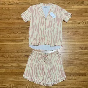 Maaji pajamas - NEW pajama set, short sleeve button up pajama shirt   shorts