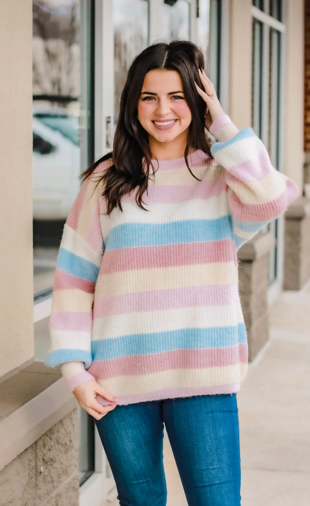 Make it Count Striped Sweater