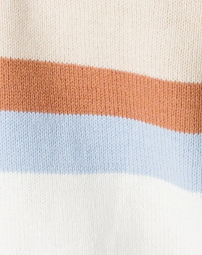 Margie Striped Button-Up Sweater Vest