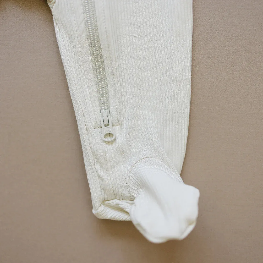 Mebie Baby Bamboo Ribbed Zipper Sleeper