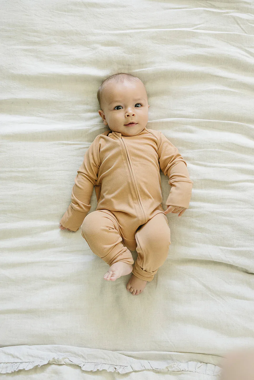 Mebie Baby Bamboo Ribbed Zipper Sleeper