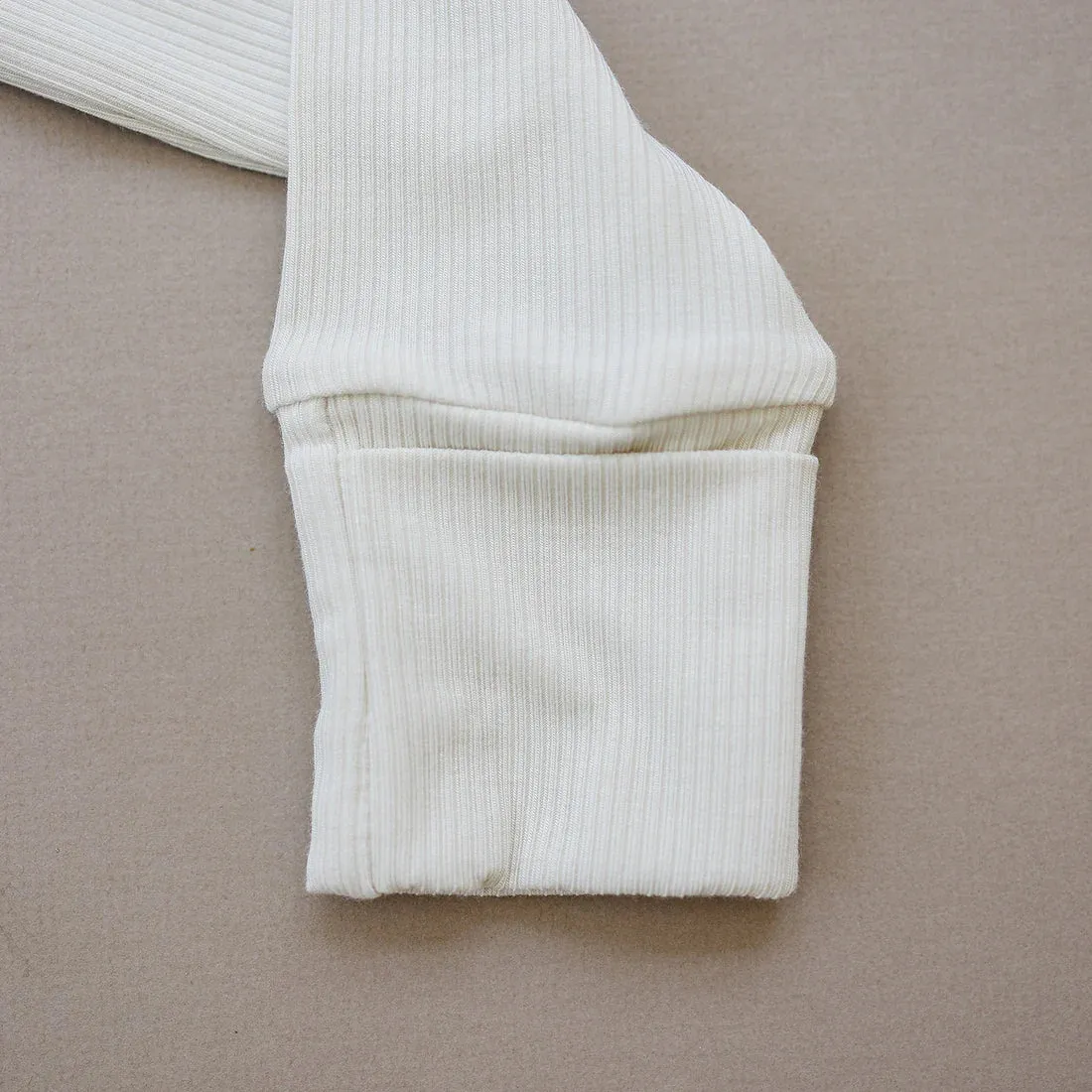 Mebie Baby Bamboo Ribbed Zipper Sleeper