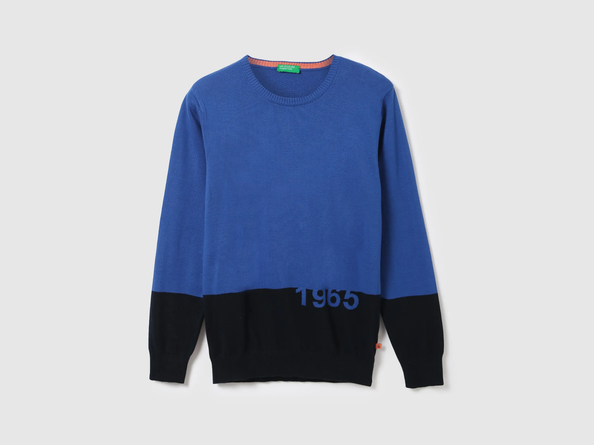Men Colorblock Round Neck Sweatshirt