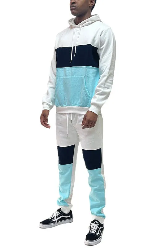 Men's Color Block 2-piece Sweat Suit