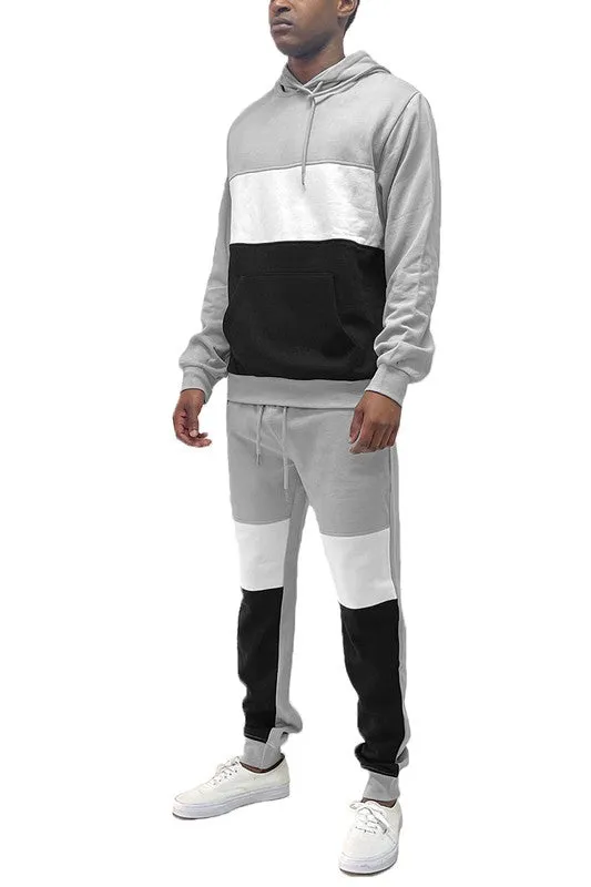 Men's Color Block 2-piece Sweat Suit