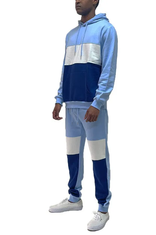 Men's Color Block 2-piece Sweat Suit