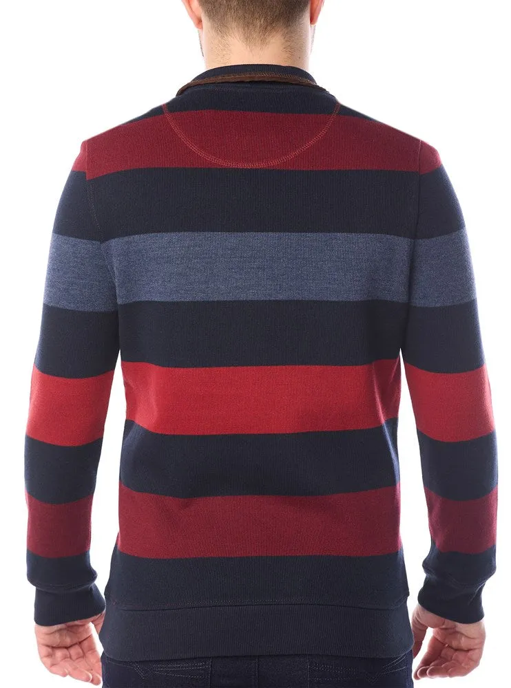 Men's mock zip sweater