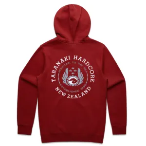 Mens Mountain To Sea Hoodie - Burgundy