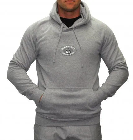 Mens Oval Hoodie - Grey Marle