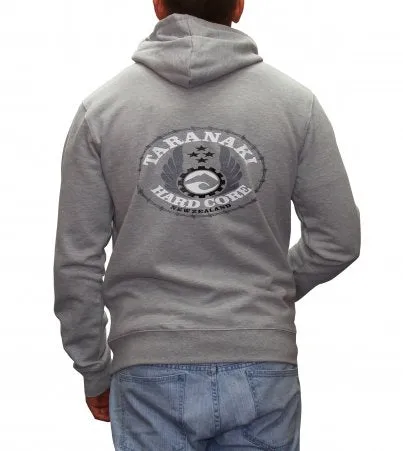 Mens Oval Hoodie - Grey Marle