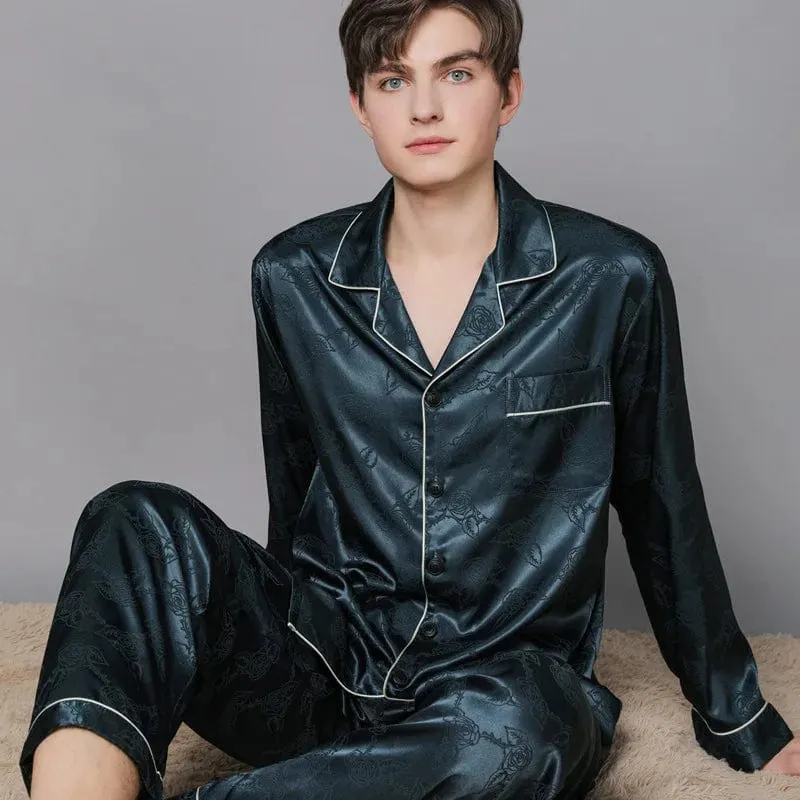 Mens Satin Pajama Set
