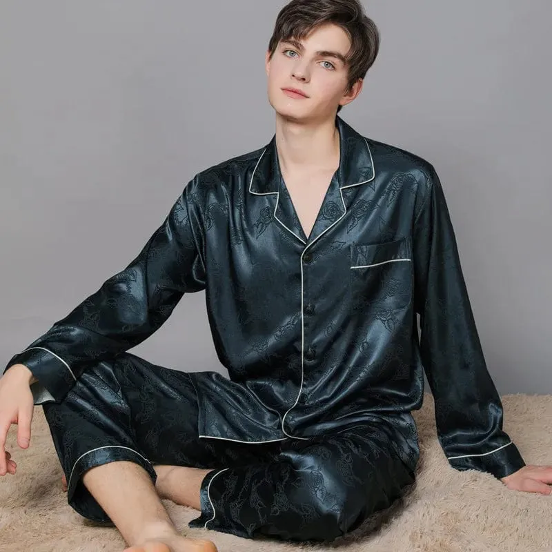 Mens Satin Pajama Set