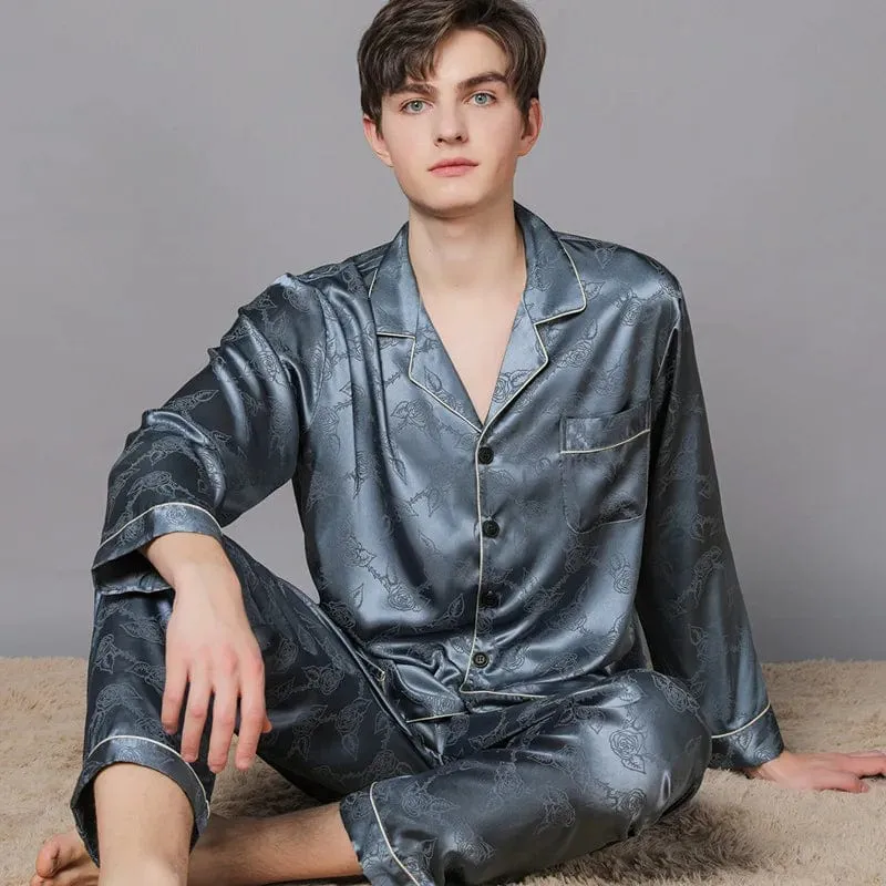 Mens Satin Pajama Set