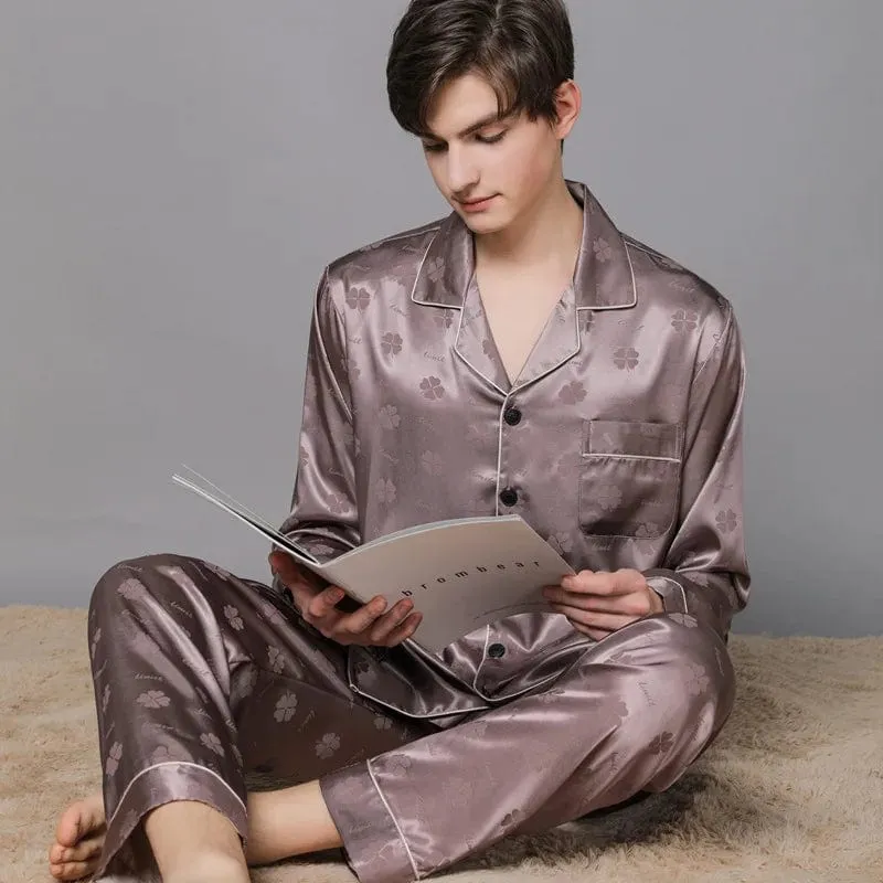 Mens Satin Pajama Set