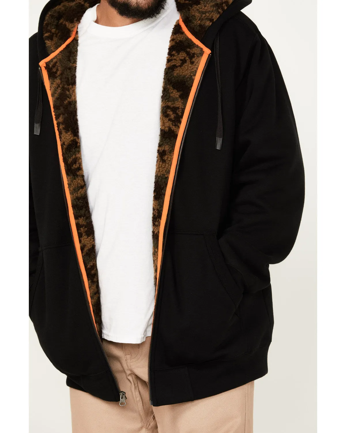 Men's Sherpa Lined Hooded Jacket