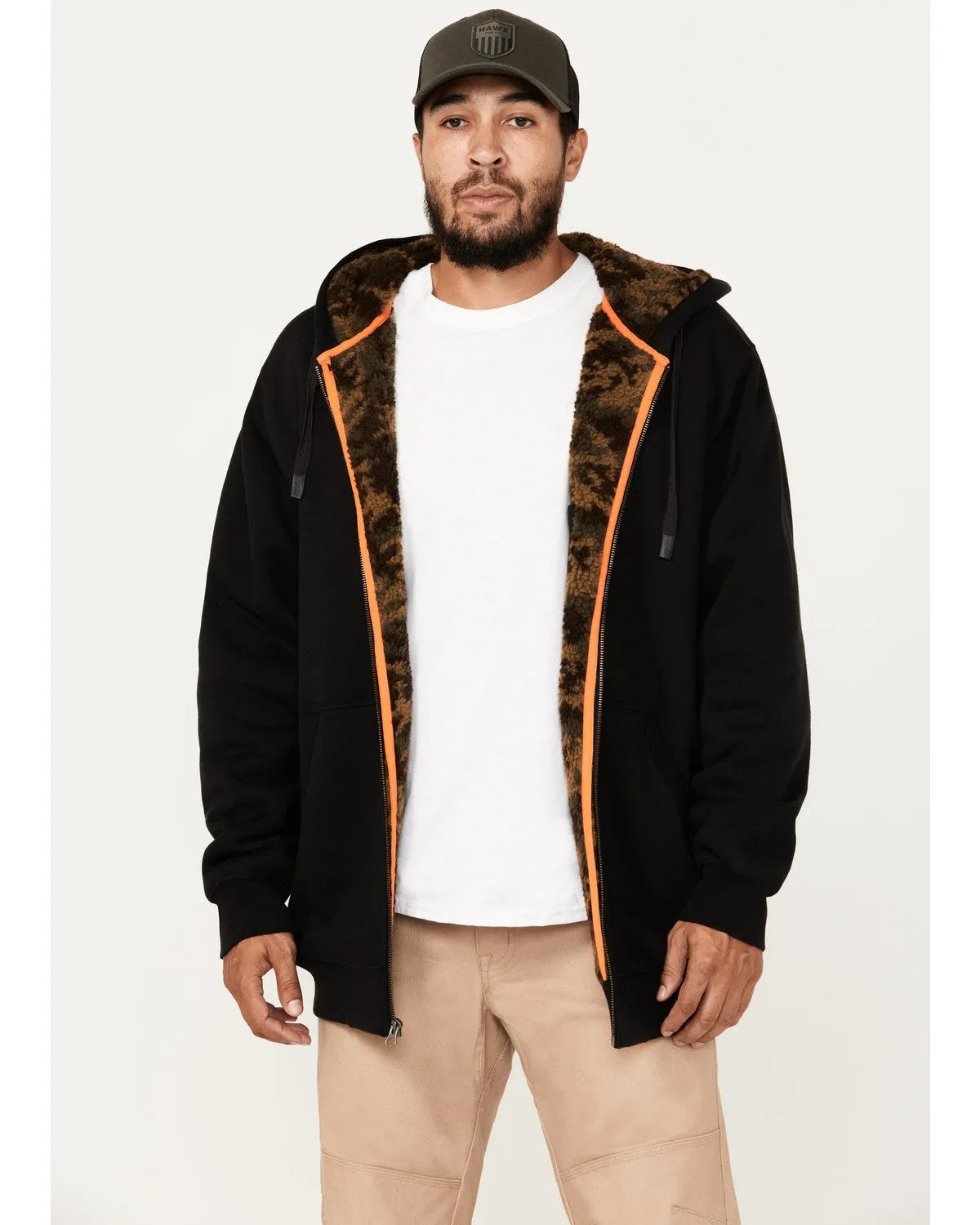 Men's Sherpa Lined Hooded Jacket
