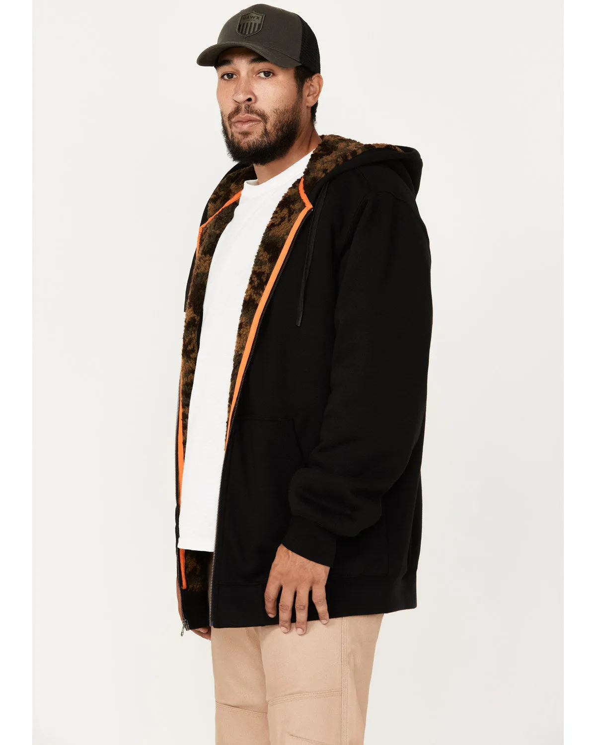 Men's Sherpa Lined Hooded Jacket