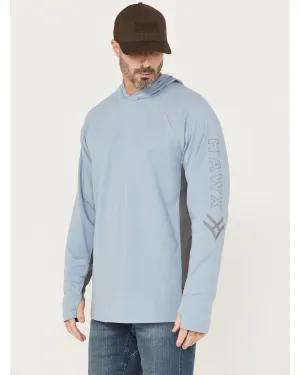 Men's Sundown Colorblock Hooded Long Sleeve T-Shirt